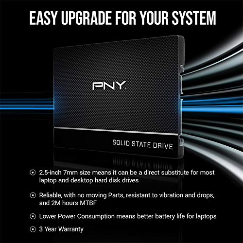 PNY CS900 - SSD - 500 GB - internal - 2.5" - SATA 6Gb/s