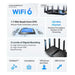 TP-Link Archer AX95 V1 - Wireless router - 3-port switch - GigE, 2.5 GigE - WAN ports: 2 - 802.11a/b/g/n/ac/ax - Tri-Band