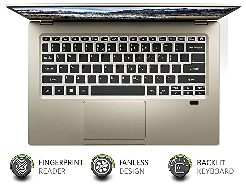 Acer Swift 1 SF114 34 P1R9 14 Inch Intel Pentium Silver N600 4GB RAM 128GB SSD Intel UHD Graphics Windows 10 Home S Gold Laptop