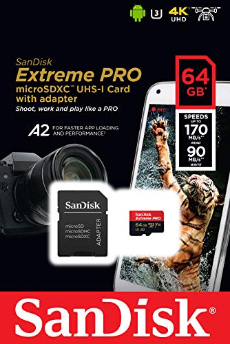 Extreme Pro microSDXC 64GB+SD Adapter