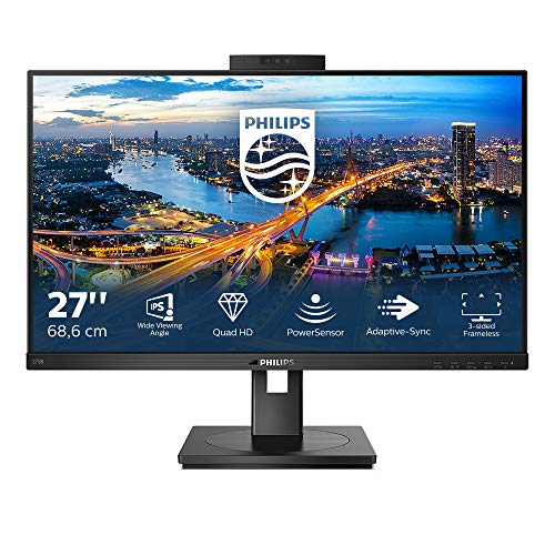 Philips B Line 275B1H - LED monitor - 27" - 2560 x 1440 QHD @ 75 Hz - IPS - 300 cd/m? - 1000:1 - 4 ms - HDMI, DVI-D, DisplayPort - speakers - black texture