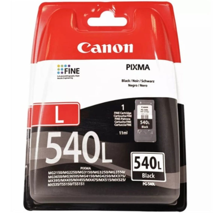 Canon PG540L Black Standard Capacity Ink Cartridge 11ml - 5224B001