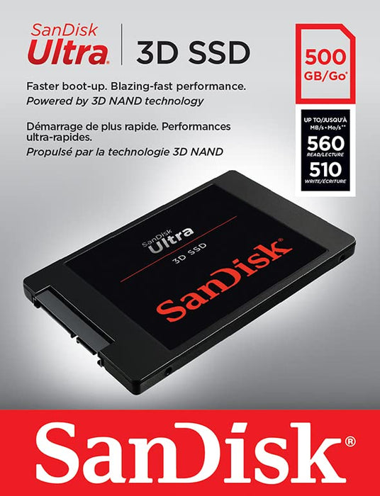 SanDisk Ultra 3D SATA 2.5" SSD 500GB