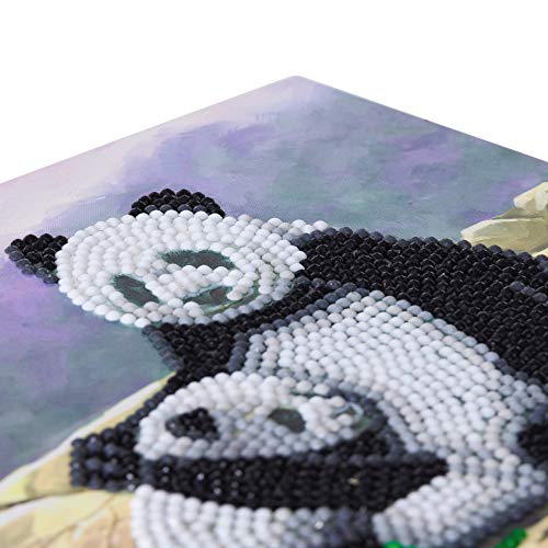 Crystal Art Panda 18 x 18cm Card CCK-A44