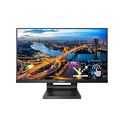 Philips B Line 242B1TC - LED monitor - 24" (23.8" viewable) - touchscreen - 1920 x 1080 Full HD (1080p) @ 75 Hz - IPS - 250 cd/m? - 1000:1 - 4 ms - HDMI, VGA, DisplayPort - speakers - black texture