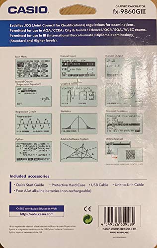Casio Graphic Calculator Fx-9860Giii