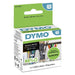 Permanent adhesive labels - white - 12 x 24 mm - 1000 label(s) ( 1 roll(s) x 1000 ) - for DYMO LabelWriter - S0722530