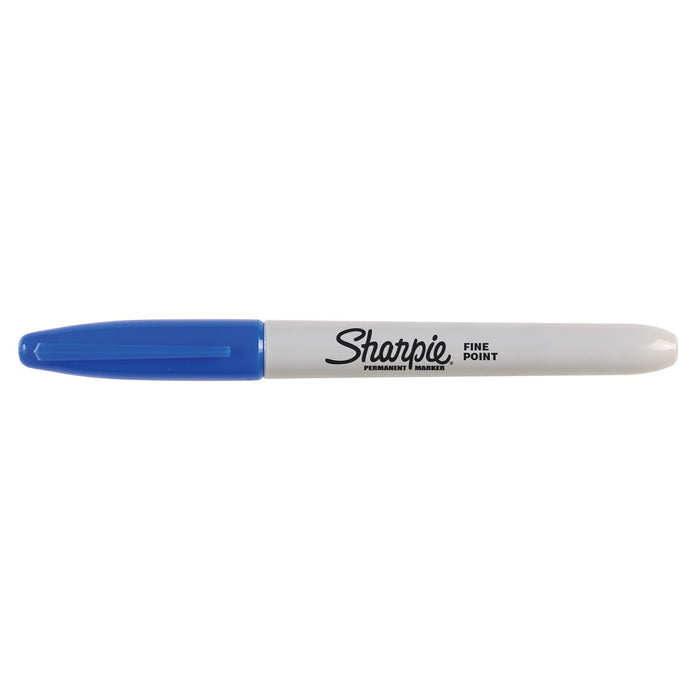 Best Value Sharpie Permanent Markers, Fine Tip, Blue, Box of 12