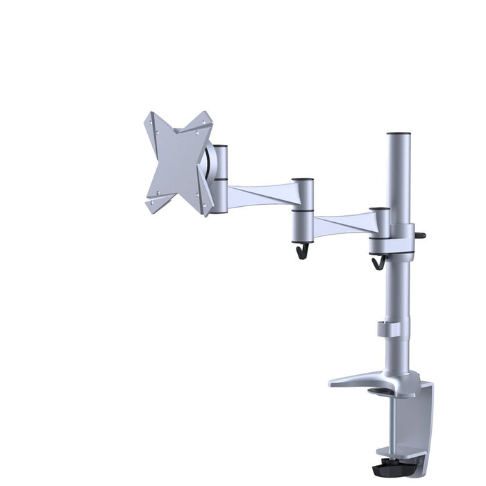 Best Value Newstar FPMA-D1330SILVER Full Motion Desk Mount (clamp & grommet) for 10-30" Monitor Screen, Height Adjustable - Silver