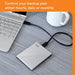 WD My Passport Ultra WDBC3C0010BSL - Hard drive - encrypted - 1 TB - external (portable) - USB 3.0 (USB-C connector) - 256-bit AES - silver