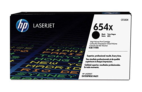 Best Value HP CF330X 654X High Yield Original LaserJet Toner Cartridge, Black, Pack of 1