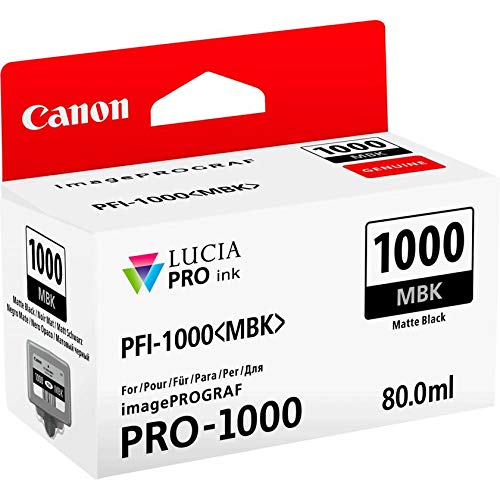 Canon PFI-1000 MBK - 80 ml - matte black - original - ink tank - for imagePROGRAF PRO-1000