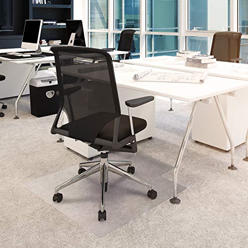 Floortex Floor Protection Mat Cleartex Advantagemat Phalate Free Vinyl For Low Pile Carpets Up To 6mm Pile Height 120x300cm Transparent FC119225LV