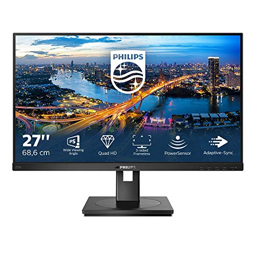 Philips B Line 275B1 - LED monitor - 27" - 2560 x 1440 QHD @ 75 Hz - IPS - 300 cd/m - 1000:1 - 4 ms - HDMI, DVI-D, DisplayPort - speakers - black texture