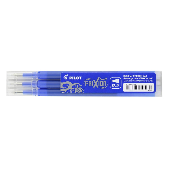 Best Value Pilot Pen 2276003F Refill Frixion Clicker Thickness 0.5mm Set of 3, Blue