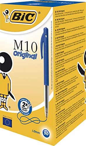 Best Value BIC M10 Original Ballpoint Pens Blue 50 Box