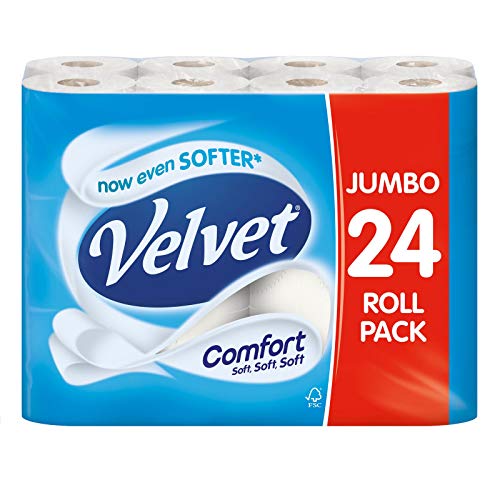 Velvet Toilet Rolls 2 Ply WT PK24