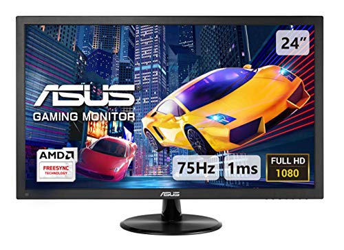 ASUS VP248QG - LED monitor - 24" - 1920 x 1080 Full HD (1080p) - TN - 250 cd/m - 1000:1 - 1 ms - HDMI, VGA, DisplayPort - speakers - black