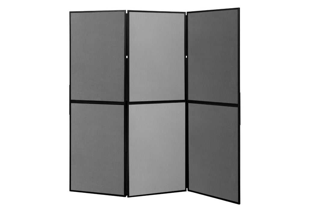 Bi-Office Exhibition System Floor Standing Display Board 6 Panel DSP330516 600 x 900 x 110mm Blue, Grey