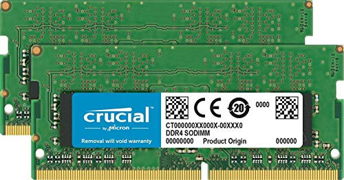 Crucial - DDR4 - kit - 16 GB: 2 x 8 GB - SO-DIMM 260-pin - 2400 MHz / PC4-19200 - CL17 - 1.2 V - unbuffered - non-ECC - for Apple iMac with Retina 5K display (Mid 2017)