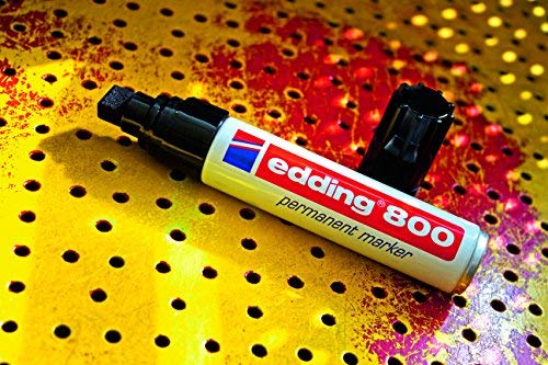 Best Value edding 4-800001 800 Permanent Marker - Black (Pack of 5)