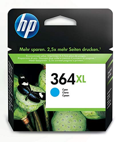 HP 364XL - CB323EE - 1 x Cyan - Ink cartridge - High Yield - For Deskjet 35XX, Photosmart 55XX, 55XX B111, 65XX, 65XX B211, 7510 C311, 7520, eStation C510