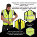 Hi Vis Executive Waistcoat To Iso 20471 Yellow Xl