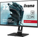 iiyama G-MASTER Red Eagle GB3271QSU-B1 - LED monitor - 32" (31.5" viewable) - 2560 x 1440 WQHD @ 165 Hz - IPS - 400 cd/mï¿½ - 1200:1 - 1 ms - 2xHDMI, 2xDisplayPort - speakers - matte black