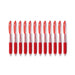 Zebra Sarasa Clip Eco Gel Pen Medium Point Red (Pack 12) 14323