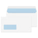 Best Value Blake Purely Everyday DL 110 x 220 mm 100 gsm Window Peel & Seal Wallet Envelopes (23884) White - Pack of 500