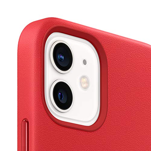 Apple with MagSafe (PRODUCT) RED - Back cover for mobile phone - leather - product (RED) - for iPhone 12 mini