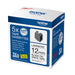 Brother 12MM BK ON WHITE LABEl TAPE PACK OF 5