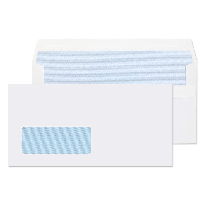 Best Value Blake Purely Everyday DL 110 x 220 mm 80gsm Self Seal Window Envelopes (FL2884) White - Pack of 1000