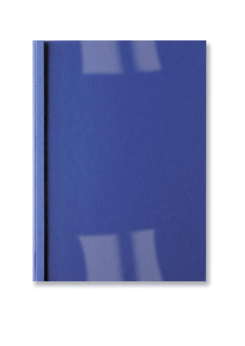 Best Value GBC LeatherGrain Thermal Binding Covers, 6 mm, 50 Sheet Capacity, A4, Royal Blue, Pack of 100, IB451034