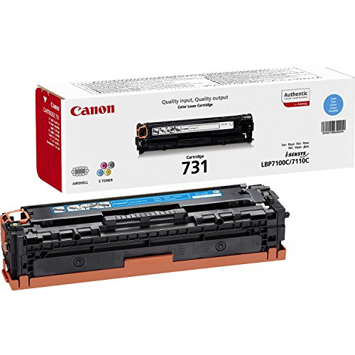 Canon 731 C - 6271B002 - 1 x Cyan - Toner Cartridge - For iSENSYS LBP7100Cn,LBP7110Cw,MF8230Cn,MF8280Cw