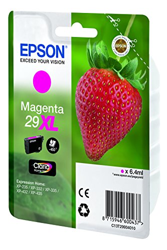 Epson 29XL - 6.4 ml - XL - magenta - original - blister - ink cartridge - for Expression Home XP-245, 247, 255, 257, 332, 342, 345, 352, 355, 435, 442, 445, 452, 455