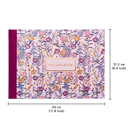 Pukka Bloom Visitors Book A4 Cream Floral 9688-BLM