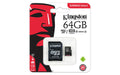 Best Value Kingston Canvas Select (SDCS/64GB) MicroSDClass 10 UHS-I Speeds Up to 80 MB/s Read (SD Adapter Included) - Bring Your HD Videos to Life