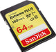 SanDisk Extreme PLUS - Flash memory card - 64 GB - Video Class V30 / UHS Class 3 / Class10 - SDXC UHS-I