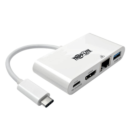 Best Value Tripp Lite U444-06N-H4GU-C USB-C (Type-C) to HDMI 4K Adapter with USB-A, USB-C PD Charging and Gigabit Ethernet, USB 3.1 Gen 1, Thunderbolt 3 Compatible, 4K x 2K @30Hz