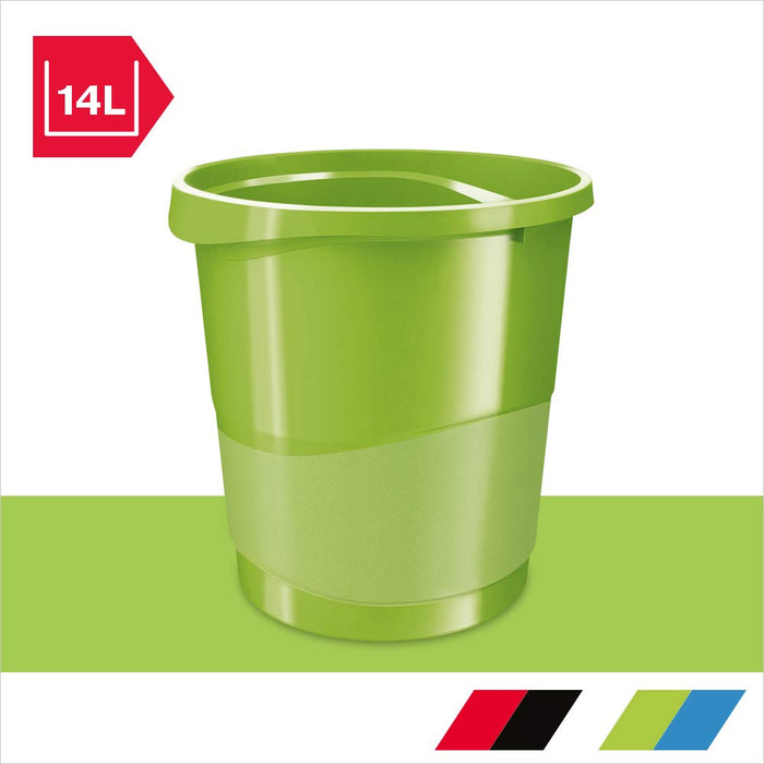 Best Value Rexel Choices, 2115621, Waste Bin, Plastic, 14 Litre Capacity, Green