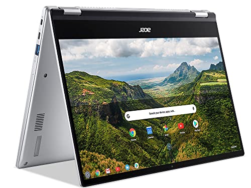 Acer ChromeBook CP514 1H R2BY 14 Inch Touchscreen AMD Ryzen 3 3250C 8GB RAM 128GB Flash AMD Radeon Graphics Chrome OS Silver Laptop