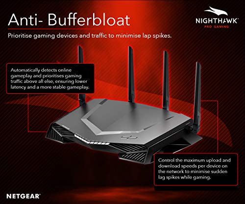 NETGEAR Nighthawk Pro Gaming XR500 - Wireless router - 4-port switch - GigE - 802.11a/b/g/n/ac - Dual Band