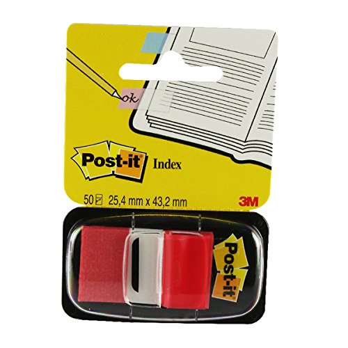 Best Value New Post-it Index Flags 50 per Pack 25mm Red Ref 680-1 [Pack 12]