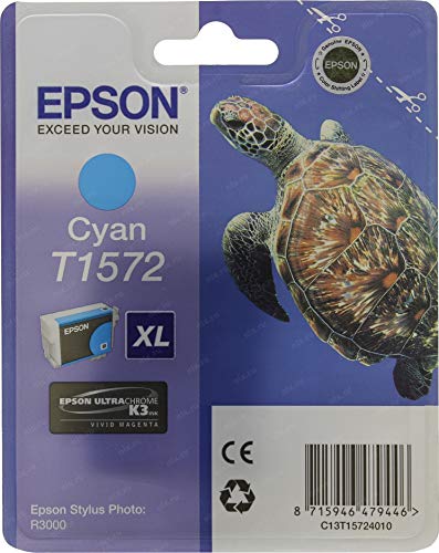 Epson T1572 - 25.9 ml - cyan - original - blister - ink cartridge - for Stylus Photo R3000