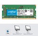 Crucial - DDR4 - module - 8 GB - SO-DIMM 260-pin - 2666 MHz / PC4-21300 - CL17 - 1.2 V - unbuffered - non-ECC - for Apple iMac (Early 2019), Mac mini (Late 2018)