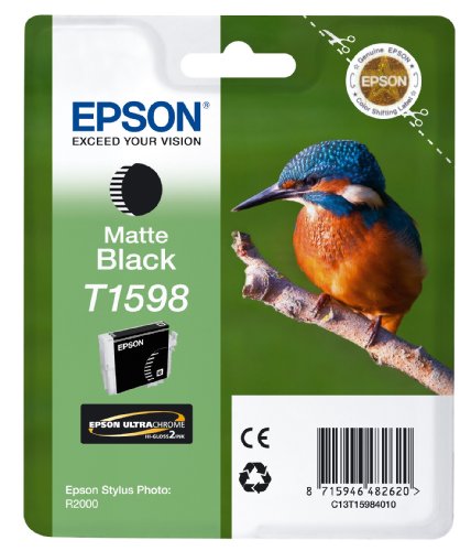 Epson T1598 - 17 ml - matte black - original - blister - ink cartridge - for Stylus Photo R2000