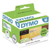 Permanent adhesive plastic address labels - transparent - 36 x 89 mm - 260 label(s) ( 1 roll(s) x 260 ) - for DYMO LabelWriter 300, 400, 450, 4XL - S0722410