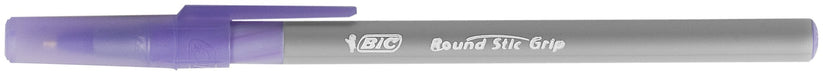 Best Value BIC Round Stic Grip Ballpoint Pens Purple 40 Box