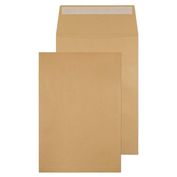 Best Value Blake Purely Packaging C4 324 x 229 x 25 mm 130 gsm Gusset Pocket Peel & Seal Envelopes (1991) Manilla - Pack of 125